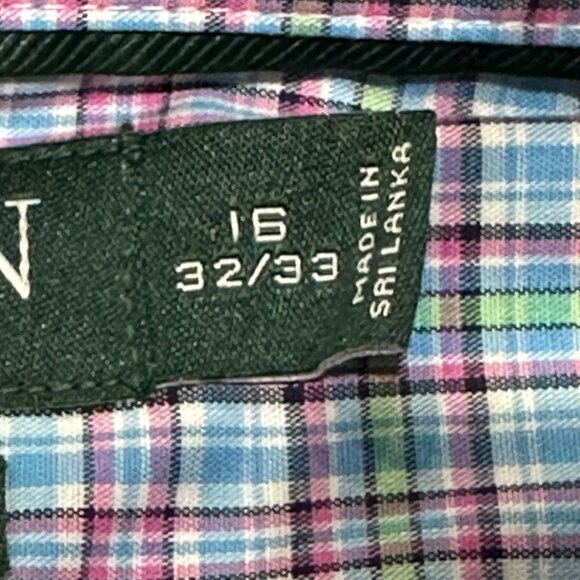 Lauren Ralph Lauren Classic Fit‎ Stretch Long Sleeve Button Down Shirt 16 32/33 - Picture 6 of 7